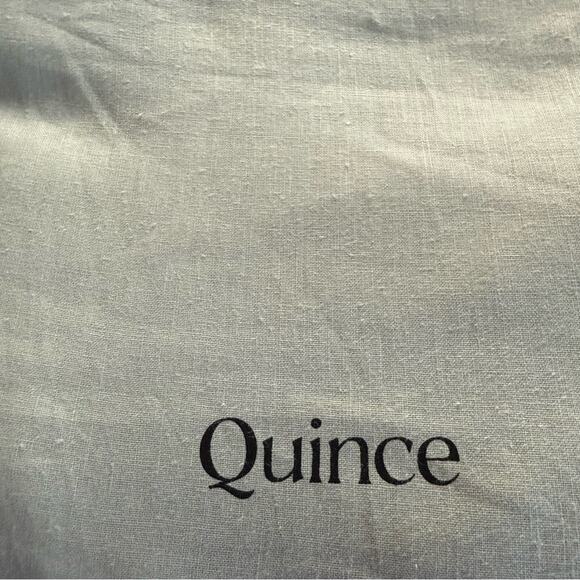 Quince European Linen Duvet Cover Set Light Grey Size Queen/Full - Picture 7 of 8